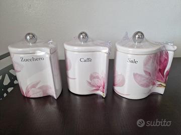 Set tre barattoli cucina Ceramiche Viva
