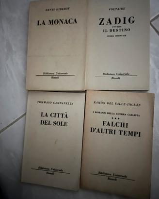 Campanella, Diderot, Voltaire, Del Valle serie BUR
