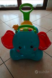 elefante cavalcabile fisher price