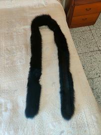 Sciarpa in vera pelliccia di volpe nera