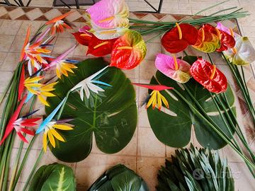 addobbi per feste  a tema tropicale