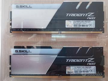 RAM ddr4 G.Skill 2x8 gb F4-3600 C14 Trident Z RGB