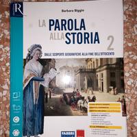 libro storia  "La parola alla storia" per 2^ media