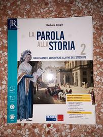 libro storia  "La parola alla storia" per 2^ media