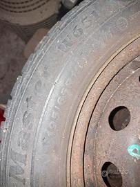  treno gomme 195/65/R15 usate con cerchio in ferro
