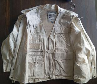 Giacca uomo con cappuccio e gilet pesca4XL/52/62
