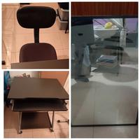 Scrivania/Sedia/Specchio