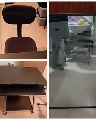 Scrivania/Sedia/Specchio