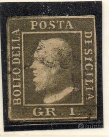 ASI403 - SICILIA , 1 grano usato .Firma RAYBAUDI .