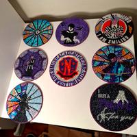 Set 8 sottobicchieri Mercoledì Addams