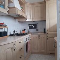 Cucina angolare legno chiaro