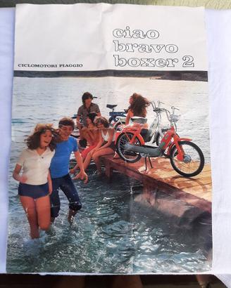 PIAGGIO CIAO/BRAVO/BOXER 2 PUBBLICITA' ANNI 70'
