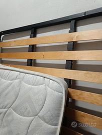 Rete a doghe con materasso matrimoniale Eminflex