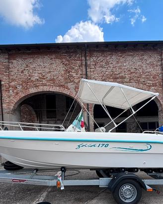 Barca Gaia 170 + Selva Yamaha 40Cv 4T + Carrello