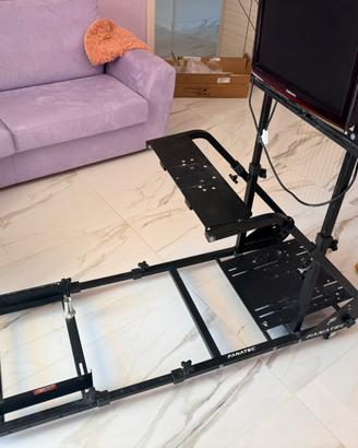 Postazione Simracing regolabile  + supporto tv