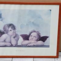 Cornice quadro Raffaello angelo vintage