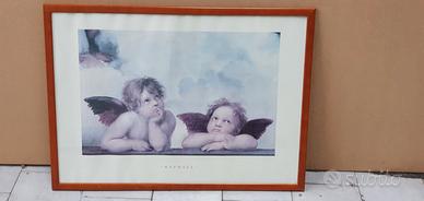 Cornice quadro Raffaello angelo vintage