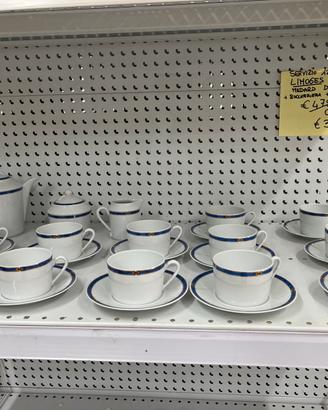 Servizio 12 tz caffè piu 12 tazze té limoges franc