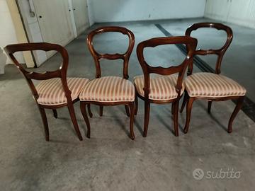 4 sedie in stile 