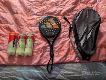 Kit Padel Completo - Racchetta Adidas Adipower + 3