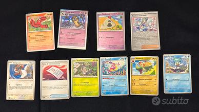 Lotto 10 Carte Pokemon Scintille Folgoranti ITA