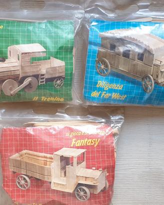 set costruisci con le mollette "zema" vintage