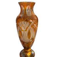 Vaso in vetro ambrato