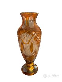 Vaso in vetro ambrato