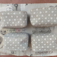 Cestini in stoffa con cestelli in metallo