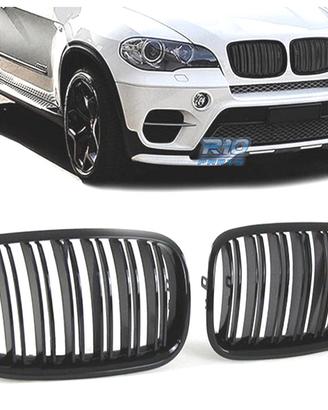 GRIGLIE BMW X5 X6 E70 E71 07-14 LOOK M NERO LUCIDO