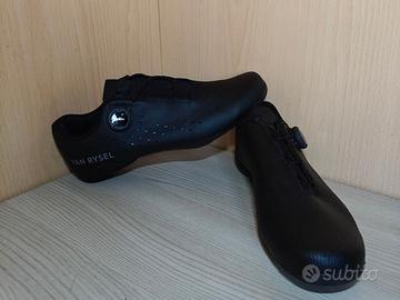 Scarpe ciclismo bici da corsa Van Rysel NCR nere