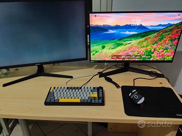 pc da gaming e ai completo con monitor