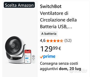 switch bot ventilatore ultra smart 