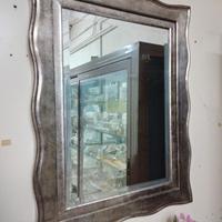 Specchio 90x75 Foglia Argento