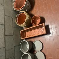 Assortimento vado da terrazzo e giardino