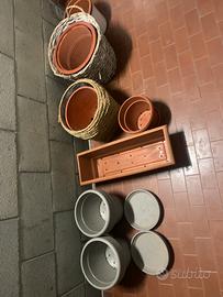 Assortimento vado da terrazzo e giardino