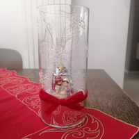 Lampada a cilindro con presepe