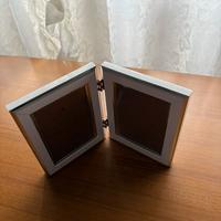 Portafoto doppio di colore bianco