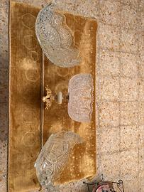 Centrotavola e cestini in cristallo