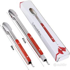 Pinze da cucina LessMo, confezione da 2 pinze