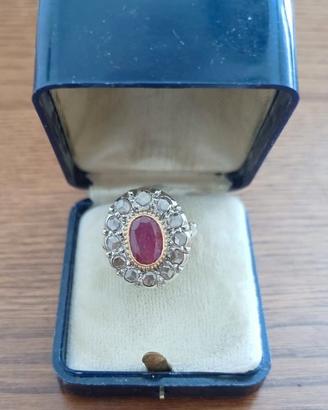 Anello oro 14 carati anni 40