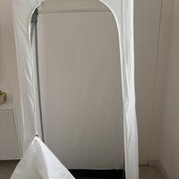 VUKU Guardaroba, bianco, 74x51x149 cm