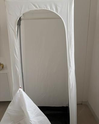 VUKU Guardaroba, bianco, 74x51x149 cm