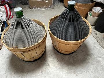 7 Damigiane in vetro 54 litri