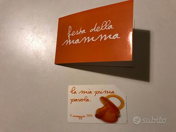 FOLDER CON 1 SCHEDA TELEFONICA FESTA DELLA MAMMA