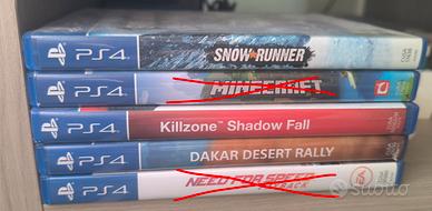 giochi PS4 prezzi in desc 