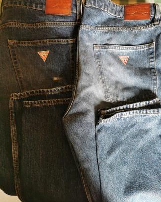 DUE PAIA DI JEANS GUESS NUOVI TAGLIA 36 UOMO