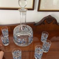 Bottigliae 6 bicchierini liquore/rosolio