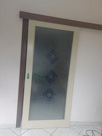 porta scorrevole in vetro