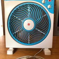 Ventilatore da tavolo con timer e griglia rotante